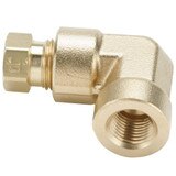 Tube to Female Pipe - 90 Elbow - Brass Flareless Tube Fitting, Impulse